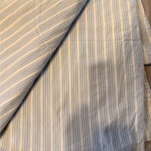 American Living  Ralph Lauren Blue Stripe Western King Size Flat Sheet